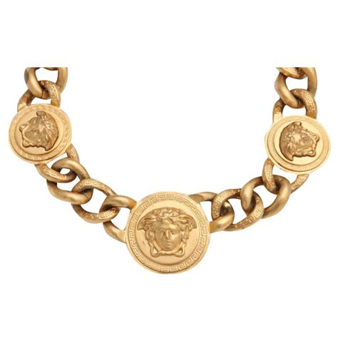 versace kette gold herren|Versace gold necklace.